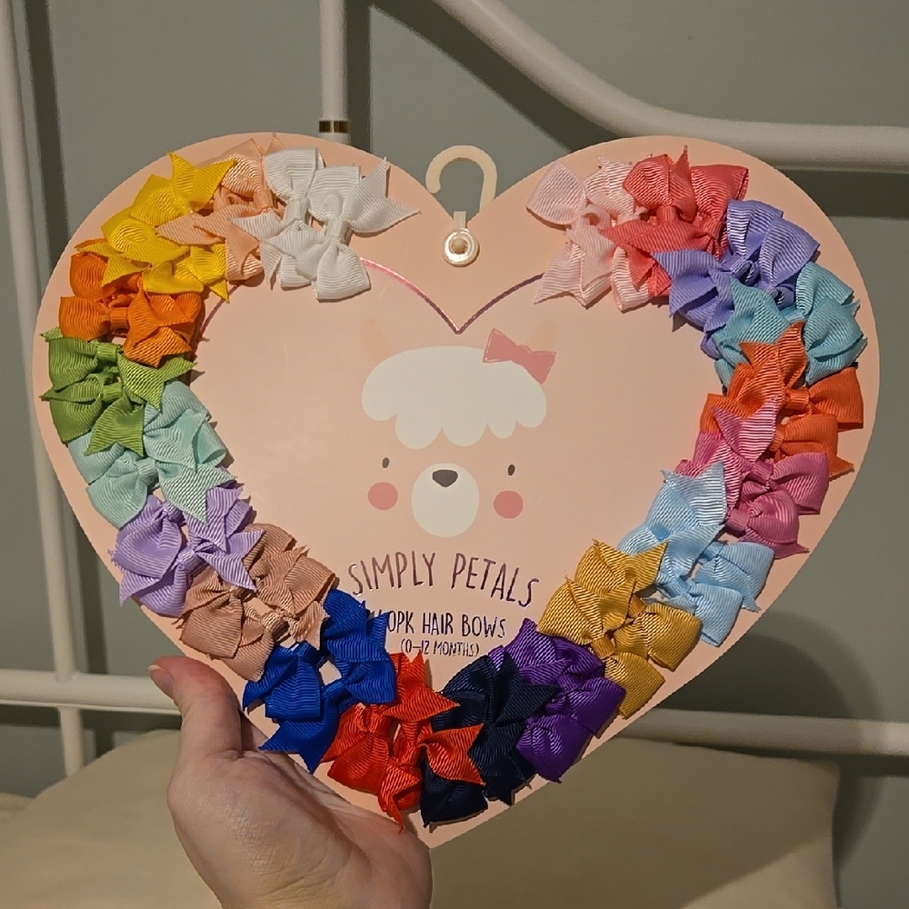 Toddler 40 Piece Hair Bow Set - Multicolor